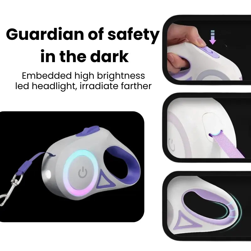 GlowGuard Retractable Dog Leash My Store