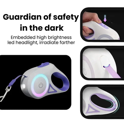 GlowGuard Retractable Dog Leash My Store